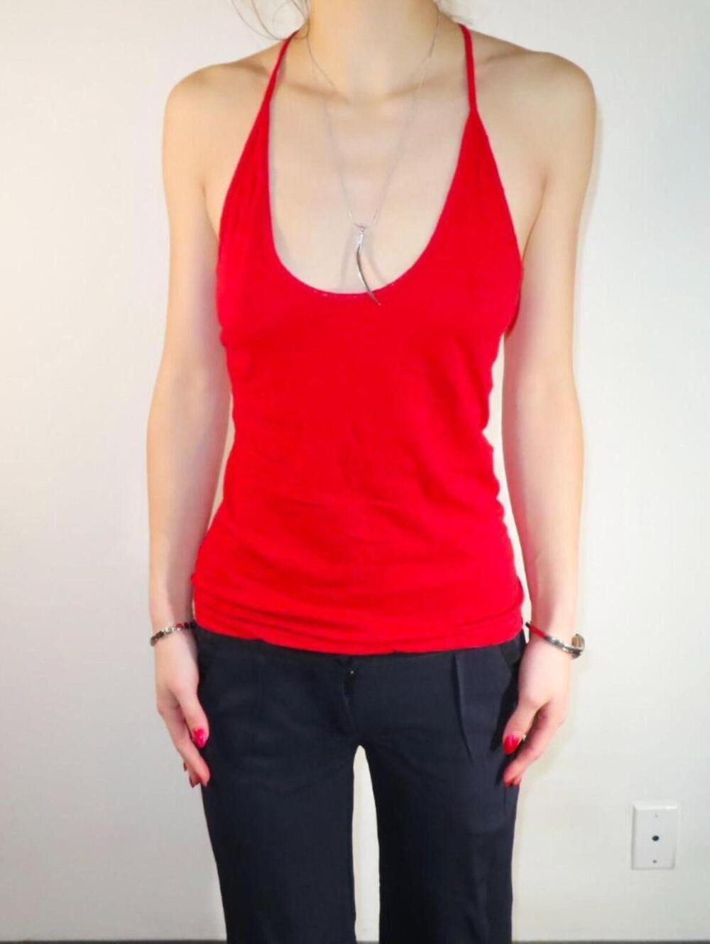 Women's Red Vests-tanks-cami